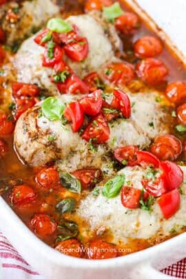 bruschetta chicken breast with tomatoes