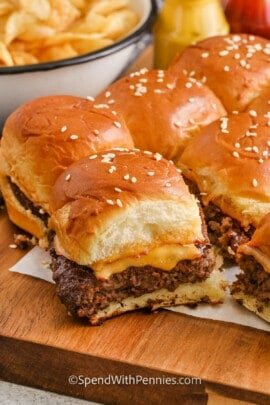 easy cheesy Sliders